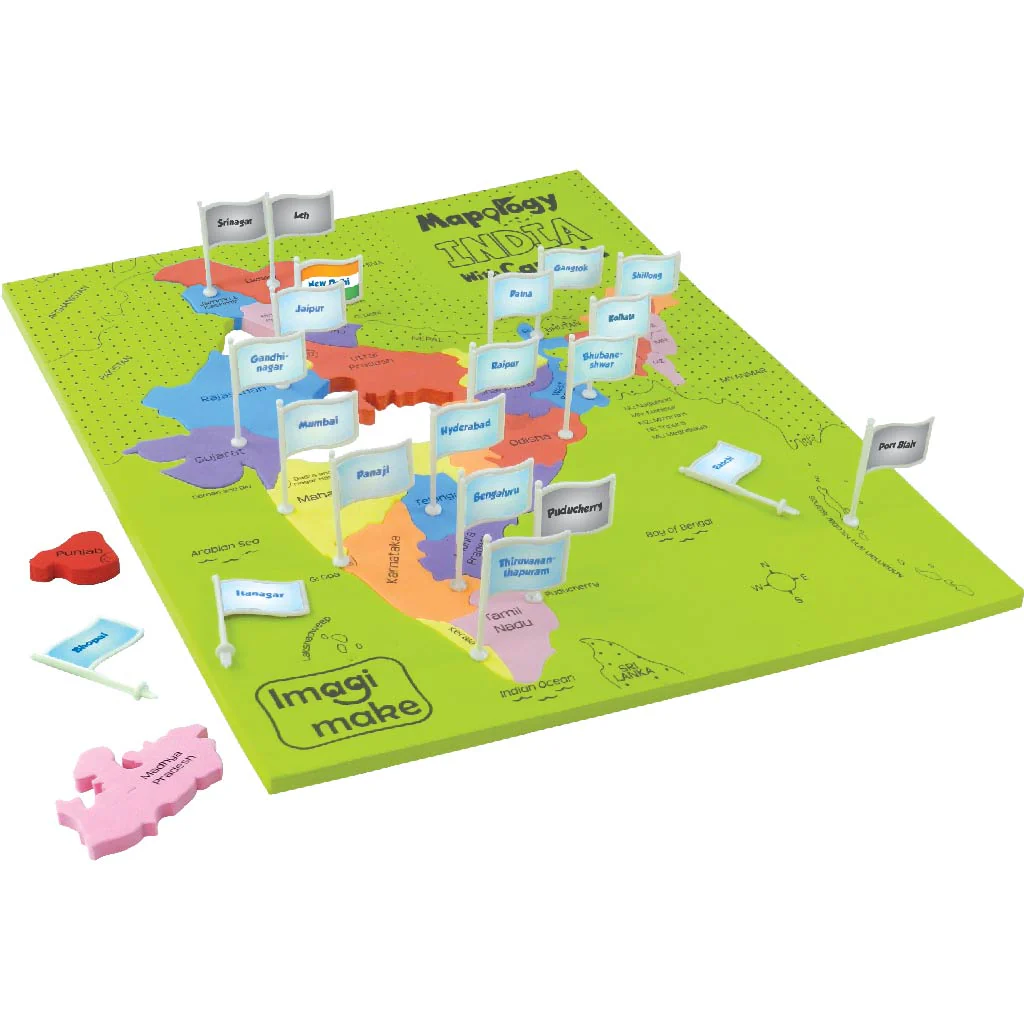 Mapology India Map Puzzle & National Symbols - Image 7