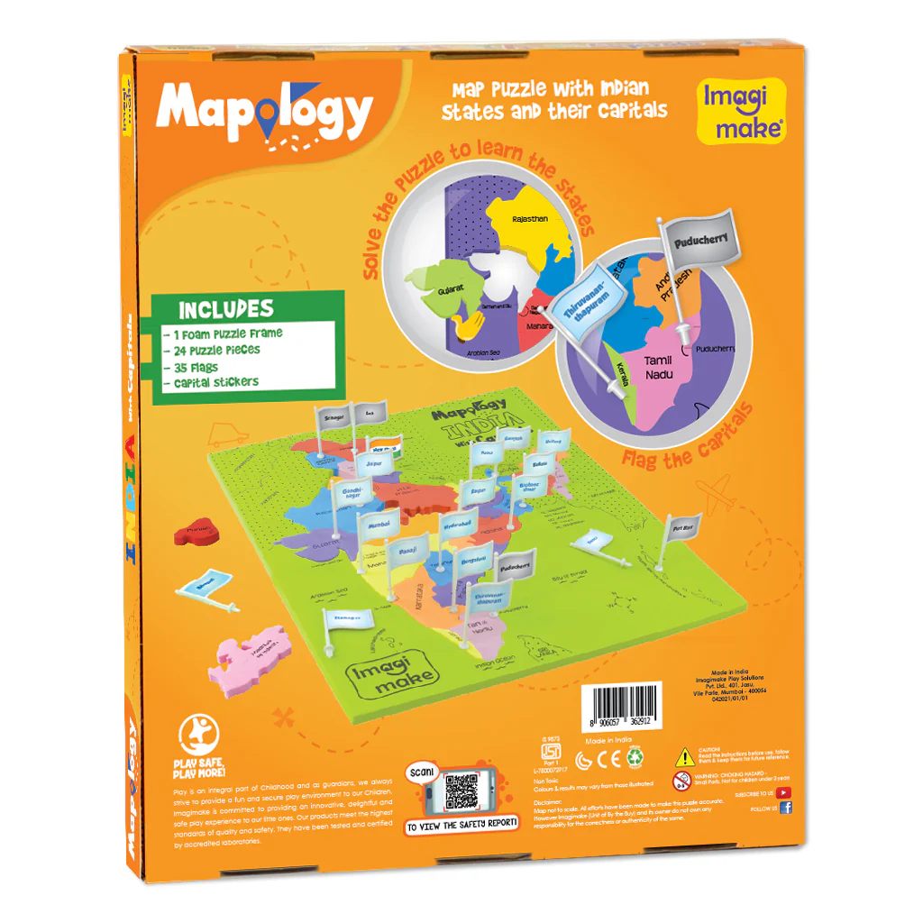 Mapology India with Capitals - Image 5