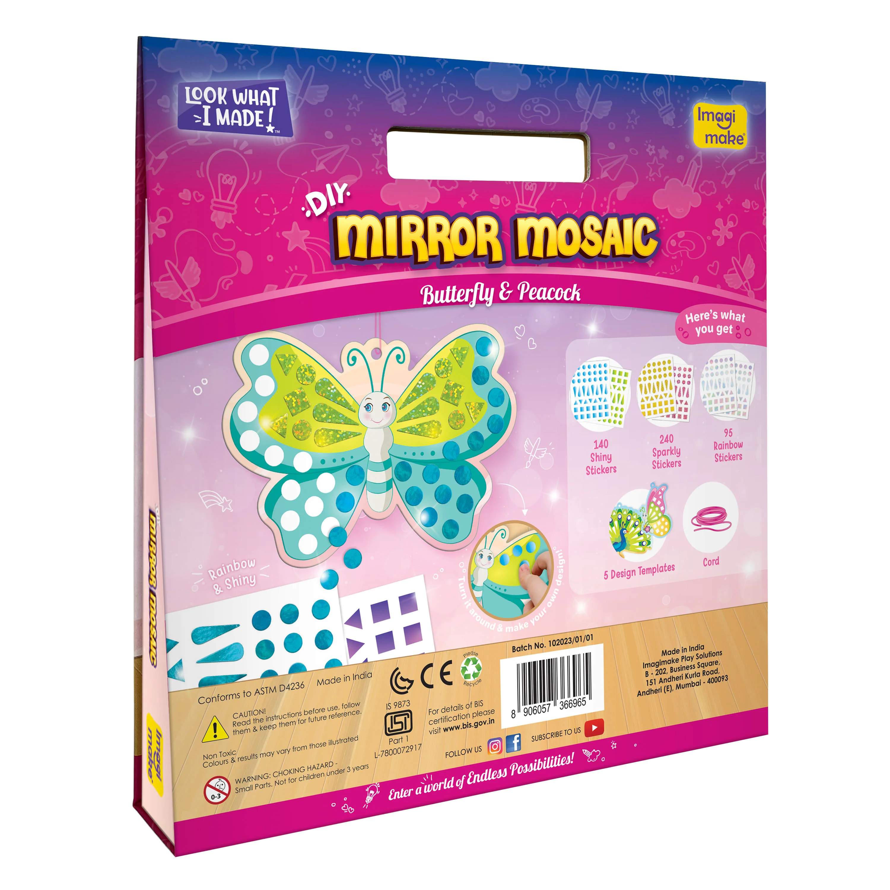 Mirror Mosaic - Butterfly & Peacock - Image 5