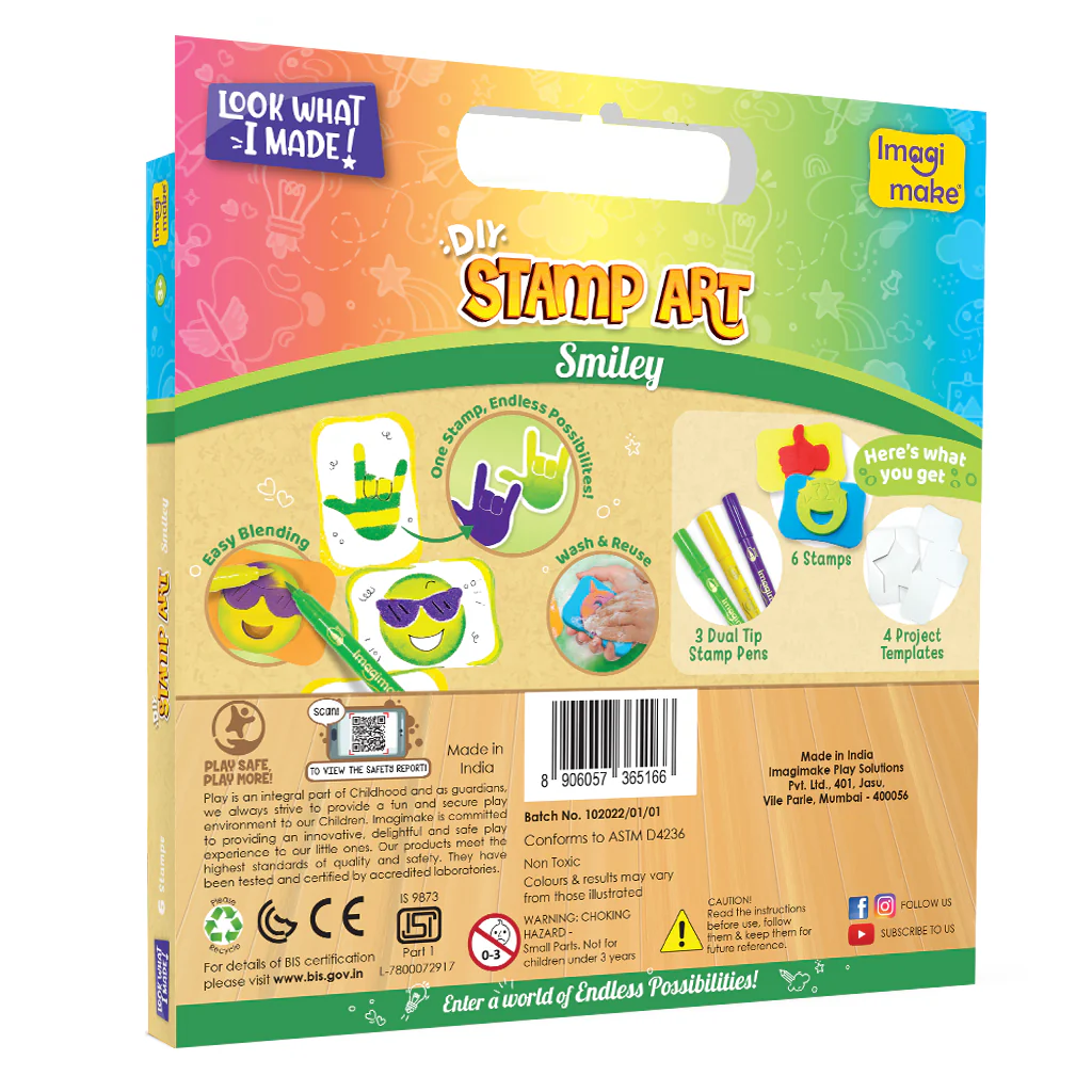Stamp Art - Combo - Animal Kingdom, Food, Smiley - Image 10