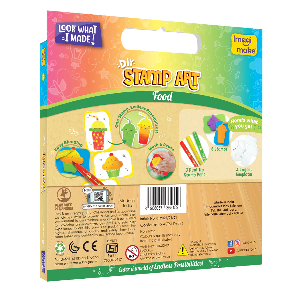 Stamp Art - Combo - Animal Kingdom, Food, Smiley - Image 9