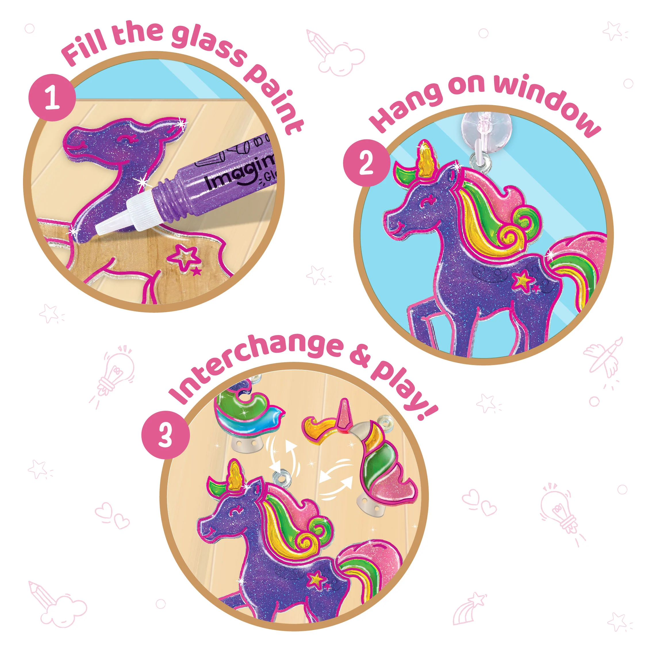 Window Art Princess & Unicorn - Image 4